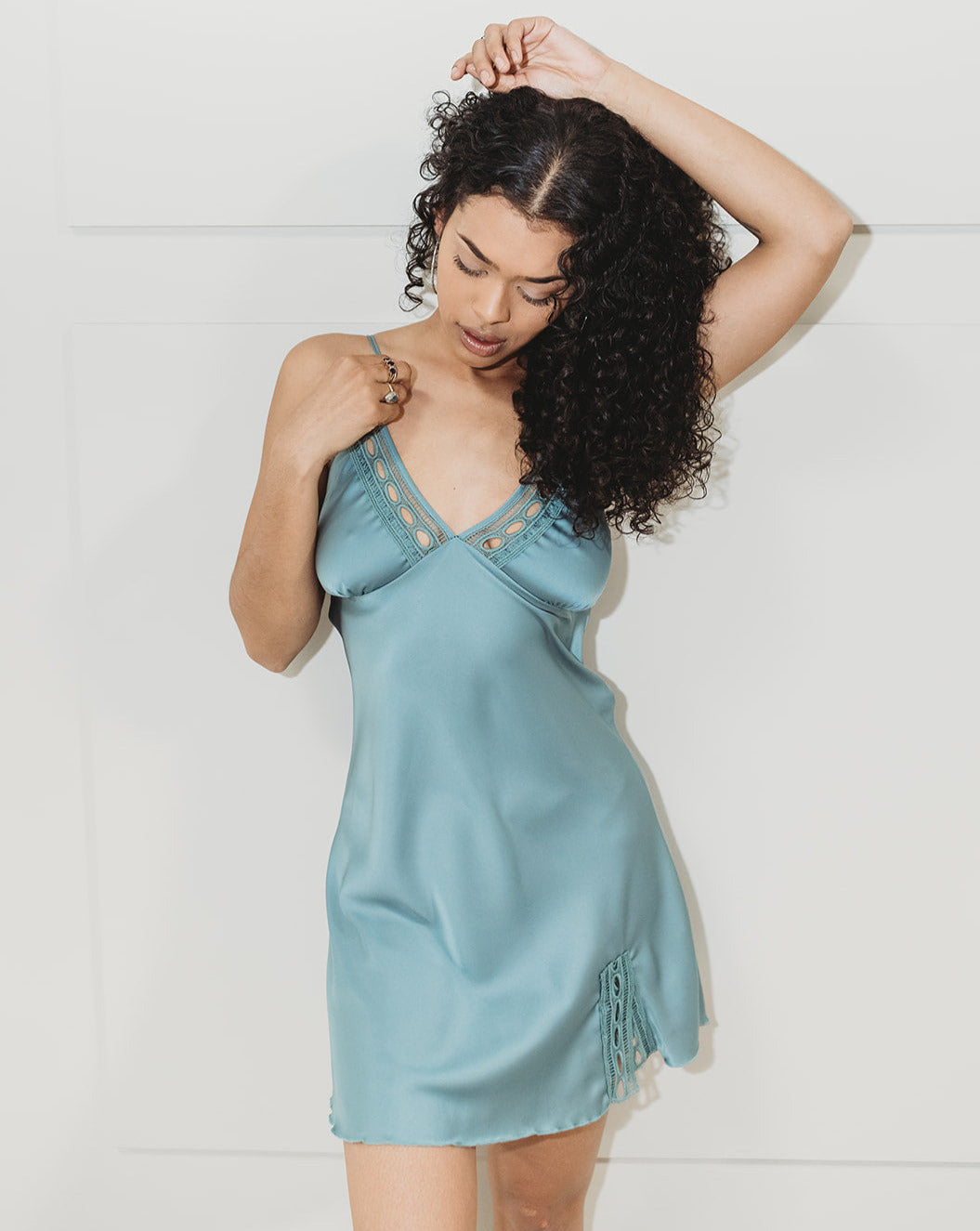 Victoria Vegan Silk Slip Dress